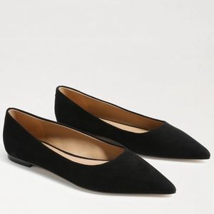 Sam Edelman Wanda Pointed Toe Ballet Flats - Black